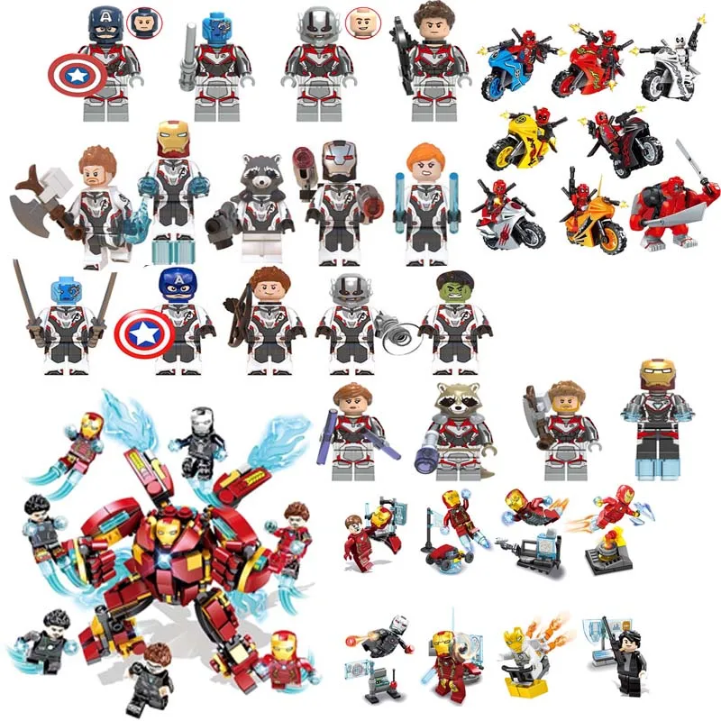 

Avengers Endgames Set sale Legoingly Building Blocks Super Heroes Figures Iron Man Iron Man Action Bricks Toys Children Gifts