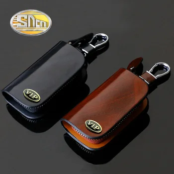 

SNCN Genuine Leather Car Key Chain Wallets Cover Case For Mercedes Benz Skoda Suzuki Volvo Chevrolet Lexus Keychain Key Bags