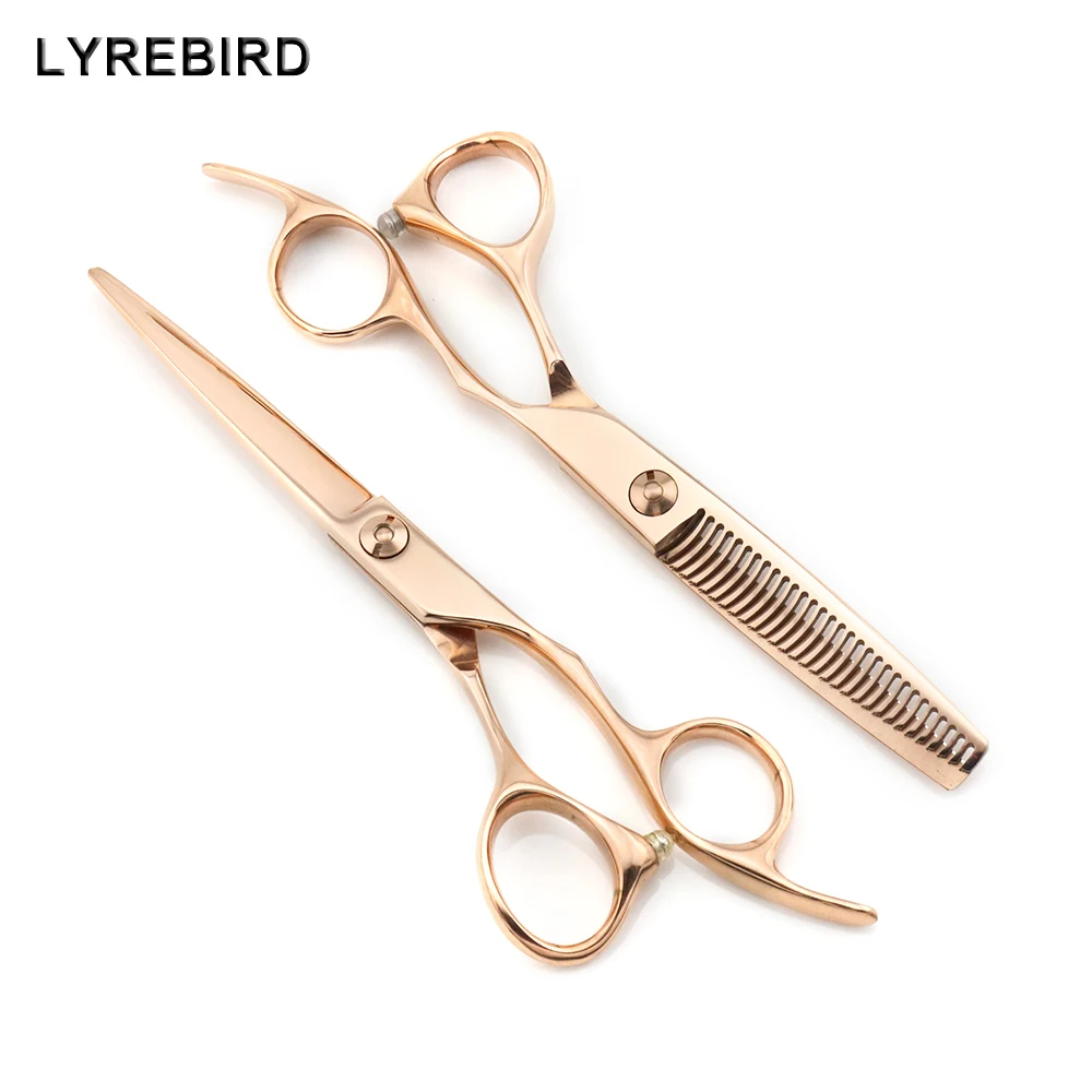 

Professional Hair Scissors 6 INCH Rose Gold Hair Shear Convex Blade Precise Bearing Screw Lyrebird TOP CLASS NEW