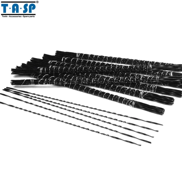 TASP 48pcs 130mm Spiral Scroll Saw Blades Hand Fret Coping Saw Blade