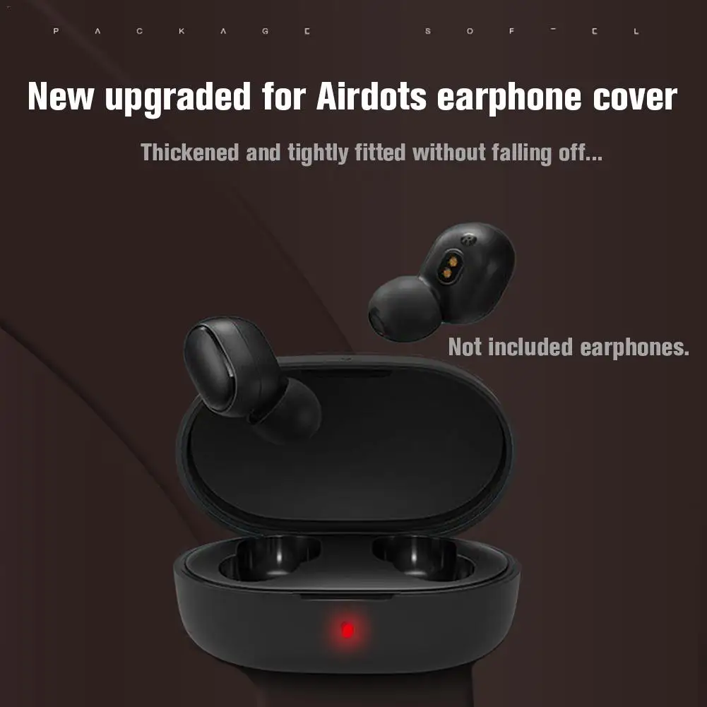 Противоударный гибкий силиконовый чехол комплексный защитный для Xiaomi Redmi Airdots TWS