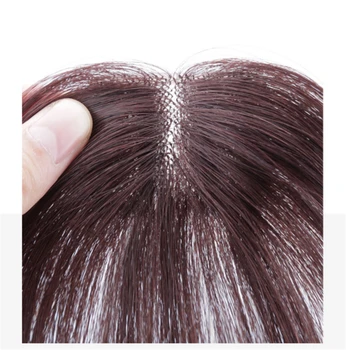 Halo Lady Beauty Clip In Bangs Human Hair Air Bang Brazilian Hair Pieces Invisible Seamless Non-remy Replacement Hair Wig 2