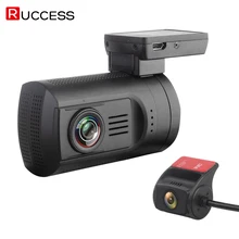 RUCCESS DVR 0906 Min Car Video Recorder Night Vision 170 Degree Dashcam Dual Lens Full HD 1080p WDR Capacitor Novatek 96663 DVR