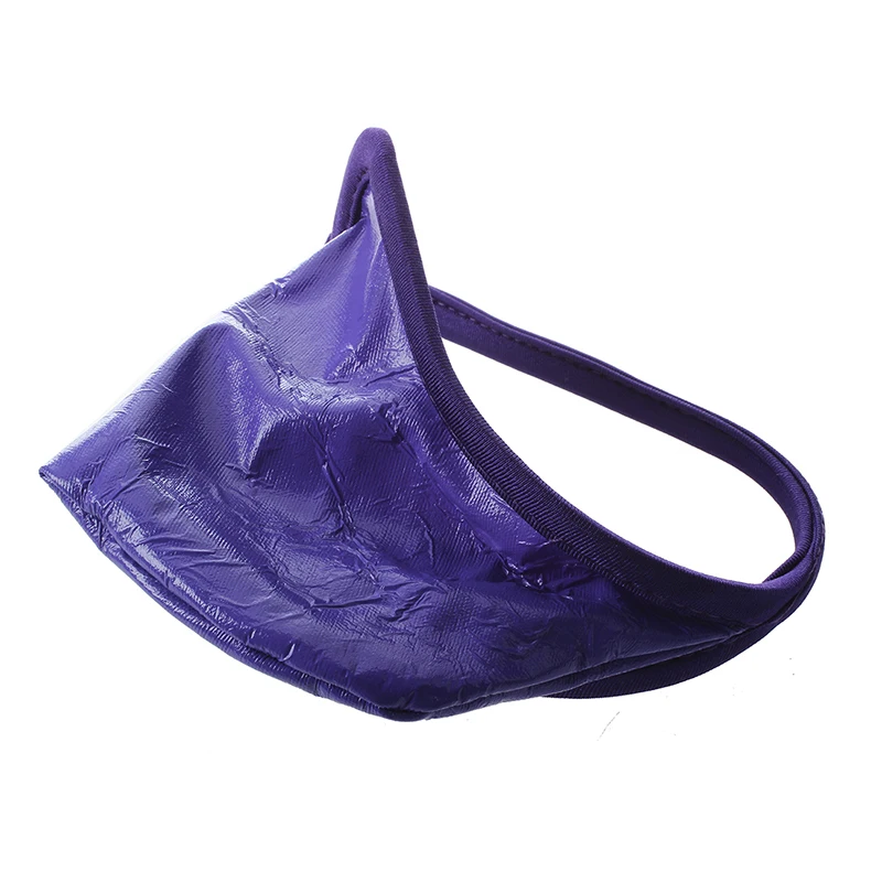 

Faux Leather C-string Thong Invisible Underwear Panty for Men