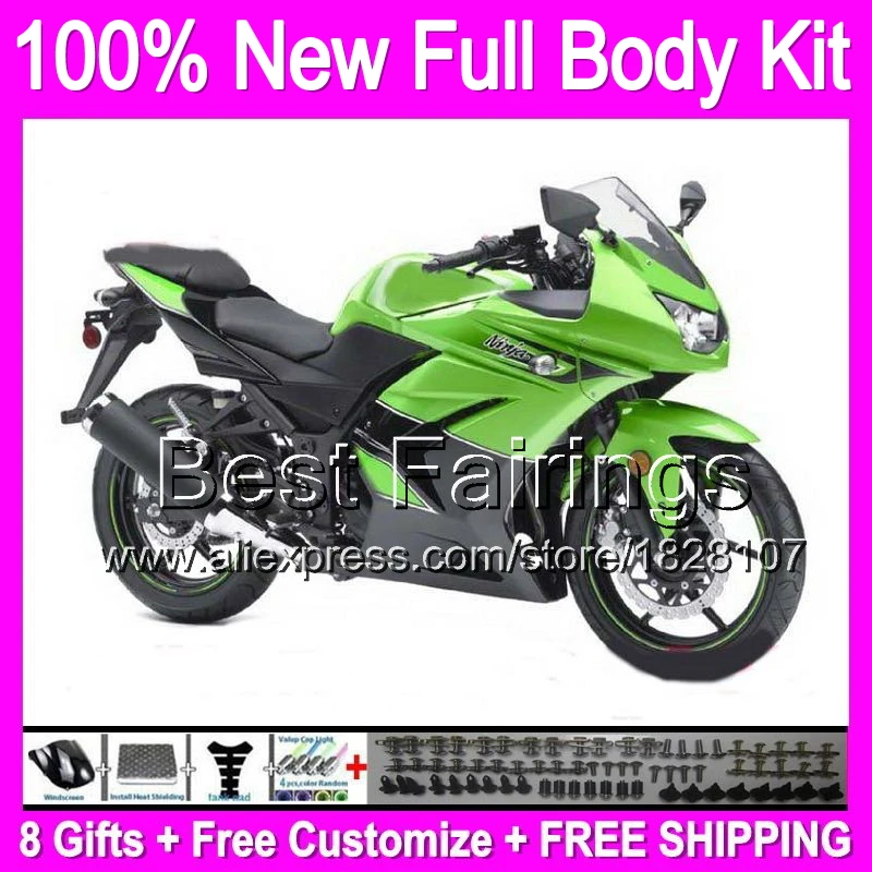 +decal+ ZX250R For Kawasaki Ninja EX250 250R B471 2008 new green 2009 2010 2011 2012 EX 250 08 09 10 11 12 green blk Fairing +decal+ ZX250R For Kawasaki Ninja EX250 250R B471 2008 new green 2009 2010 2011 2012 EX 250 08 09 10 11 12 green blk Fairing