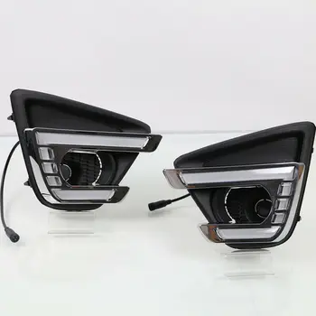 

2Pcs LED DRL Daytime Running Lights Fog light Driving Bumper Fit For Mazda CX-5 2012-2016