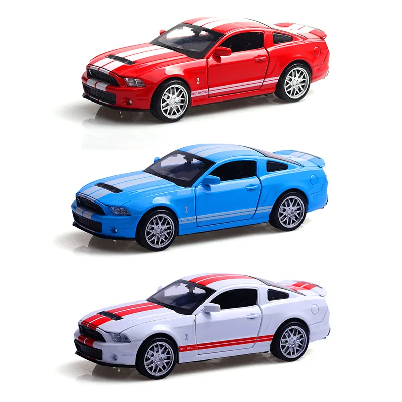 1:32 игрушечный автомобиль Ford Shelby GT500, Металлический Игрушечный Автомобиль из сплава, Diecasts& Toy Vehicles, автомобильный светильник и звуковая модель игрушки для детей