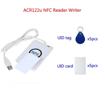 

ACR122U RFID NFC Copier Reader Writer Cloner Copy device with 5pcs UID Cards +5pcs UID Tags+ SDK +Copy Clone Software,min:1pcs
