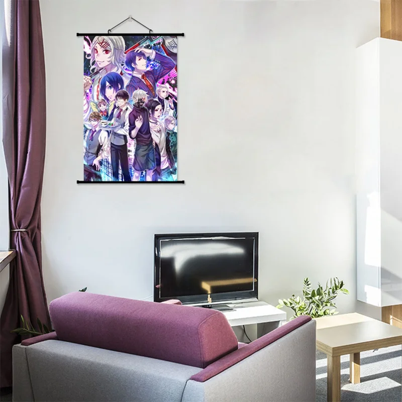 Tokyo Ghoul Kaneki Ken Аниме Манга настенный постер прокрутка домашнее украшение