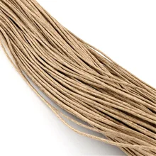 Cordón de Cera de algodón, Tan, 1mm, sobre 400 m/bundle