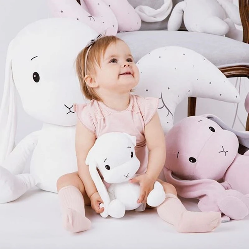 Kawaii Lucky Rabbit Calm куклы для малышей, детские мягкие животные, подушка для сна, juguetes brinquedo, Рождественский подарок