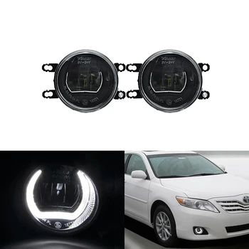 

E4 Waterproof White Led DRL Halo W/ Driving Fog Light Kits For Toyota RAV4 Camry Prius Avensis Corolla 4D Auris Yaris Avalon