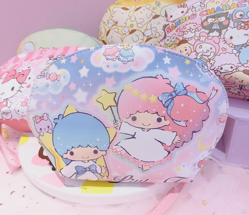 Мультяшная косметичка Sanrio, Hello Kitty My Melody Cinnamoroll Dog Little Twin Star, Милая женская косметичка для хранения, косметичка для девочек, подарок