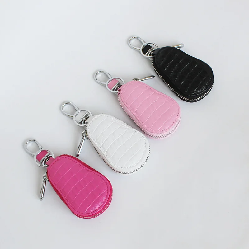 Key Holder Wallet PU Leather Unisex Solid Fashion Key Wallet Key