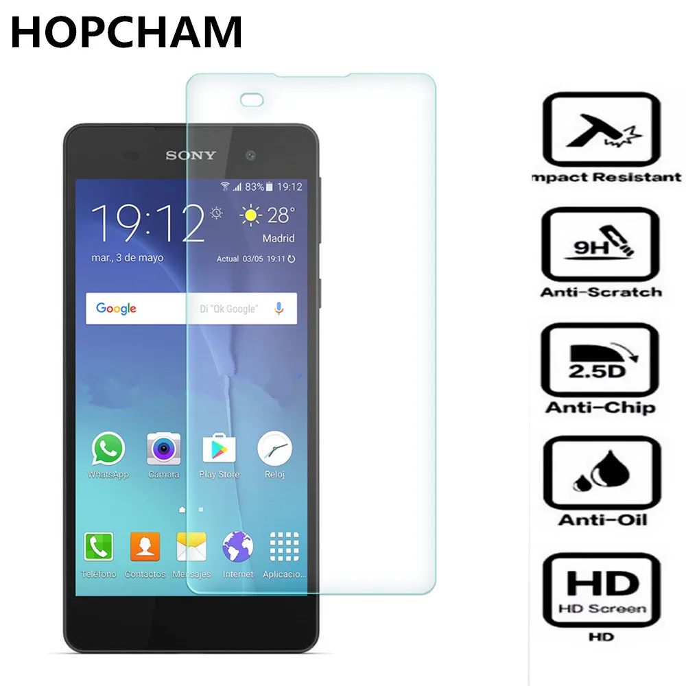 

E5 E 5 Screen Protector 9H Anti-Explosion Tempered Glass For Sony Xperia E5 F3311 F3313 LTE Protective Film pelicula de vidro