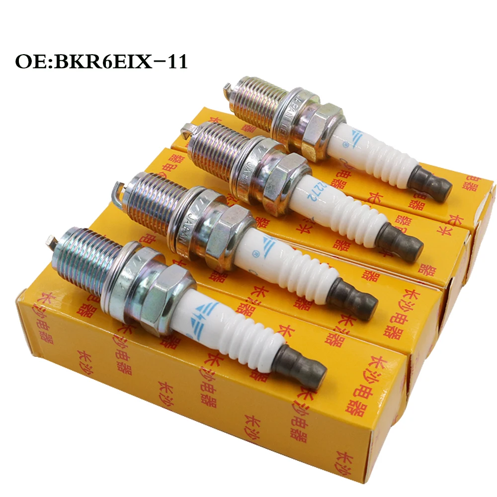 DS 4pcs/lot BKR6EIX-11 4272 BKR6EIX 11 Iridium Power Spark Plug For Lexus Suzuki Subaru for r Excelle/Joyear/Honda fits most car |