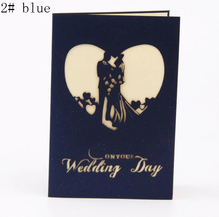  festival supplies greeting cards invitation paper pop up 3D lover for Birthday Wedding Party gift c - 32983824319
