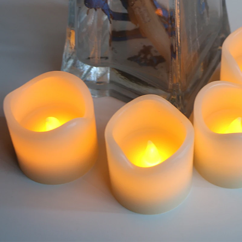 

Flameless Candles Pillar Battery-Powered LED Candle Lamp Yellow Flicker Wave Shape LED Candles For Party Christmas Decoration
