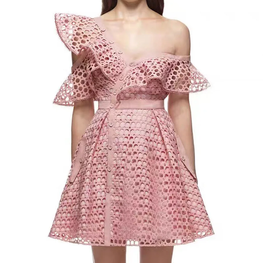 Женское кружевное платье белое черное розовое|vestido de festa|lace dresssummer dress |
