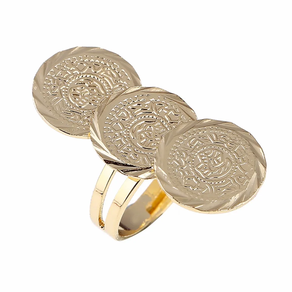 女性と女の子のための古代アラブのコインリング,中東のアフリカのジュエリー,イスラム教徒のイスラム教,卸売コインリング - AliExpress