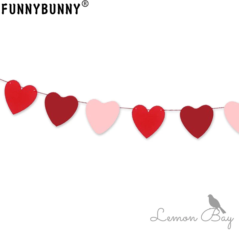FUNNYBUNNY Декор на День святого Валентина баннер украшения годовщина свадьба день