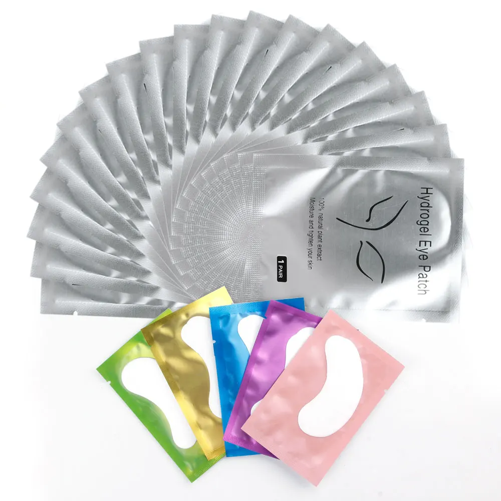 

100pairs Eyelash Extension Paper Patches Under Eye Pads Pillows Grafted Eye Stickers Lint Free Paper Patches Tips Sticker Tools