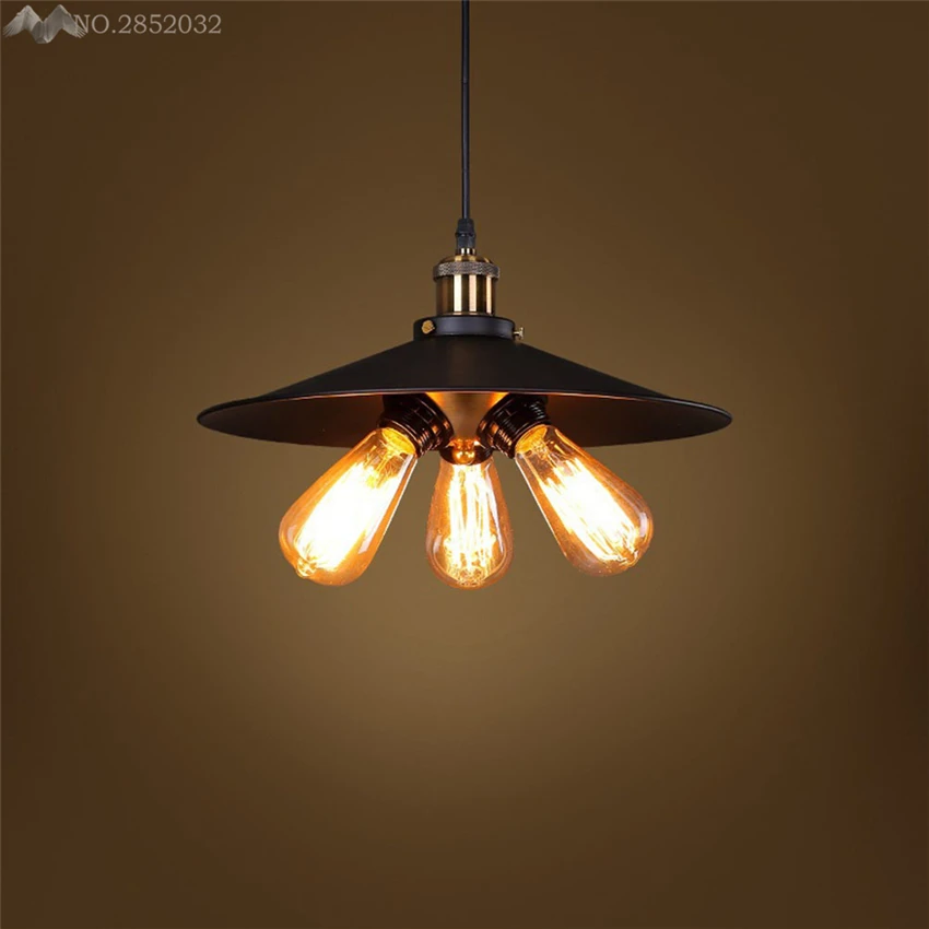 

LFH American industrial pendant lamp vintage 3 heads simple creative pendant light for restaurant bar cafe lighting decoration