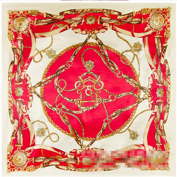 Flash sale 90*90cm Square silk scarf women big size belt...