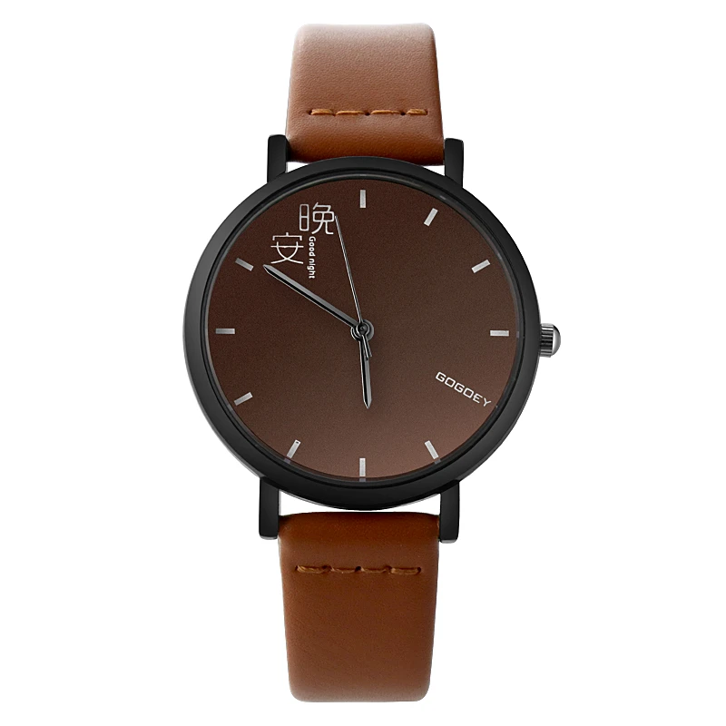 Reloj de pulsera para amantes de moda para hombre y mujer, relojes creativos de buenas noches y buenos días para mujer, reloj para hombre, reloj para hombre kol para parejas|