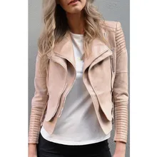 Кожаная куртка из искусственной замши, пальто для женщин, приталенное пальто с открытыми швами, кожаная куртка на молнии, красивые осенние модные куртки в стиле пэчворк, Mujer