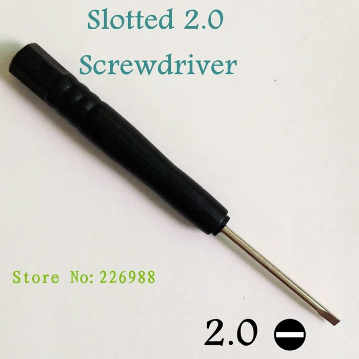 

1000pcs call phones screwdriver DIY tool for repairing digital products Slotted -2.0 Screw Driver
