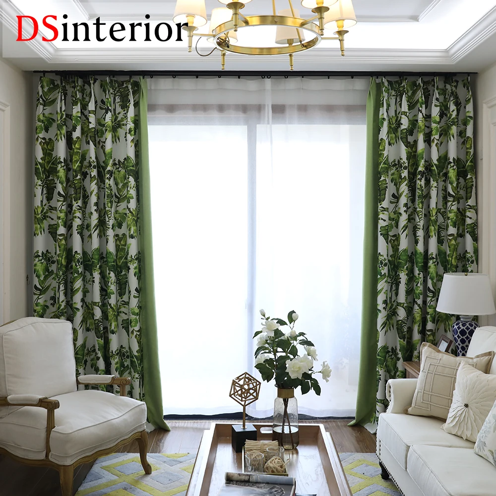 Dsinterior 70 80% затемнение блэкаут штора занавески для окна гостиной или спальни|curtains