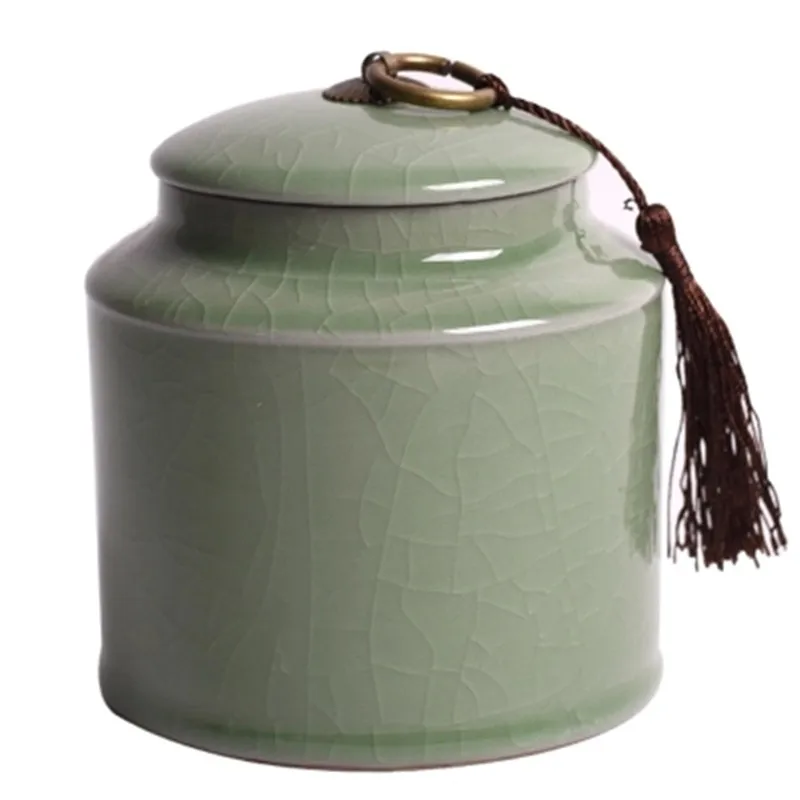 Tea Canisters Pottery Longquan Cceladon Travel Sealed Storage Tanks Portable Storage Tea Cans