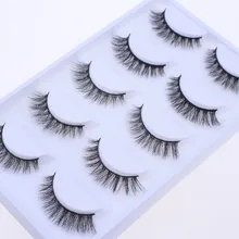Hbzgtlad новые 5 пар из искусственной норки ресницы 3D натуральные накладные ресницы 3d норковые ресницы мягкие ресницы для наращивания макияжа комплект Cilios 08