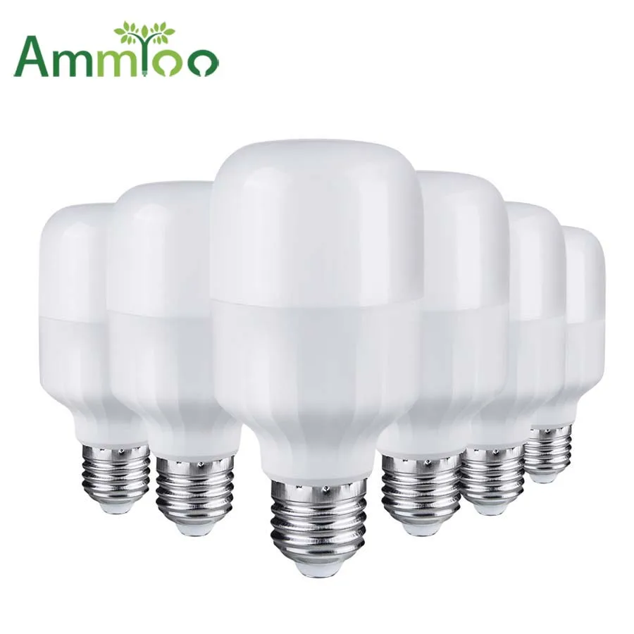 

AmmToo LED E27 LED Lamp AC 220V 230V 240V 5W 10W 15W 20W Lampada LED Spotlight Lamps No Flick Bombillas LED Bulb for Home Light