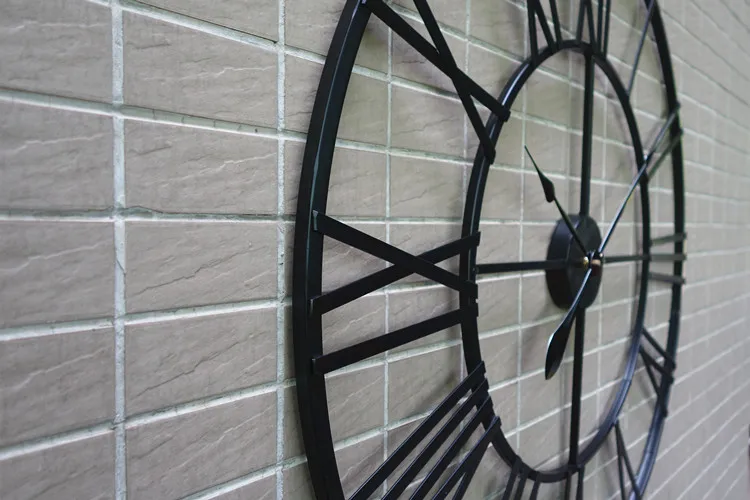 Европейский стиль сложная древняя железная художественная пассажирская офисная Одиночная лапша настенные часы отличного изготовления уникальный дизайн