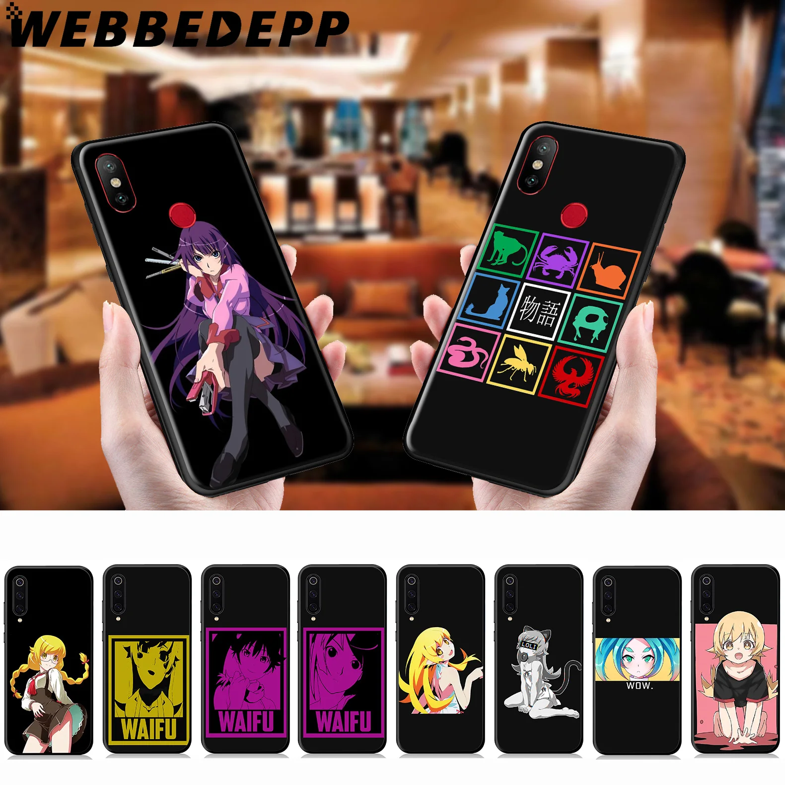 WEBBEDEPP Monogatari Waifu Girl Anime Soft Case for Xiaomi Mi 9T 9 8 SE 6 A1 A2 A3 Lite MiA1 MiA2 MiA3 F1 MAX 3 Mi8 CC9E CC9 |