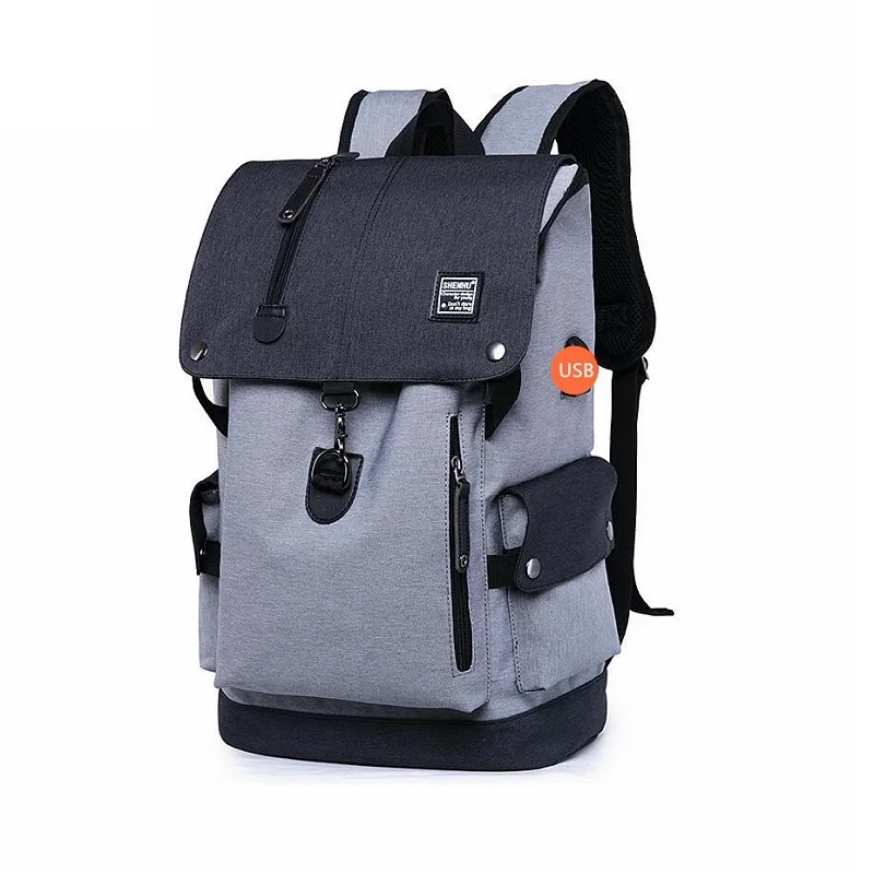 Для мужчин повседневная рюкзак подросток студент мешок Бизнес ноутбук рюкзак Для женщин Винтаж Водонепроницаемый дорожная сумка сумки Bolsa escola - Цвет: Set 1