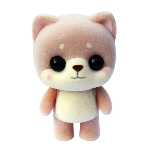 New Plastic Flocking Doll Cute Dog Duck Panda Sheep Penguin Children Plush Toy Novelty Gag Birthday Gift Toys for Kids Hobbies 5