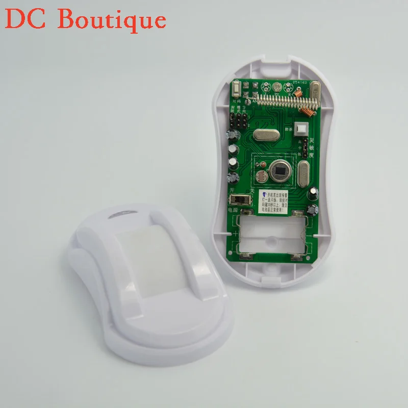 

(1 pcs)Security Indoor Wireless Curtain motion Sensor with Lithium Battery for Long Battery Life 2262 chip 433MHz PIR detector