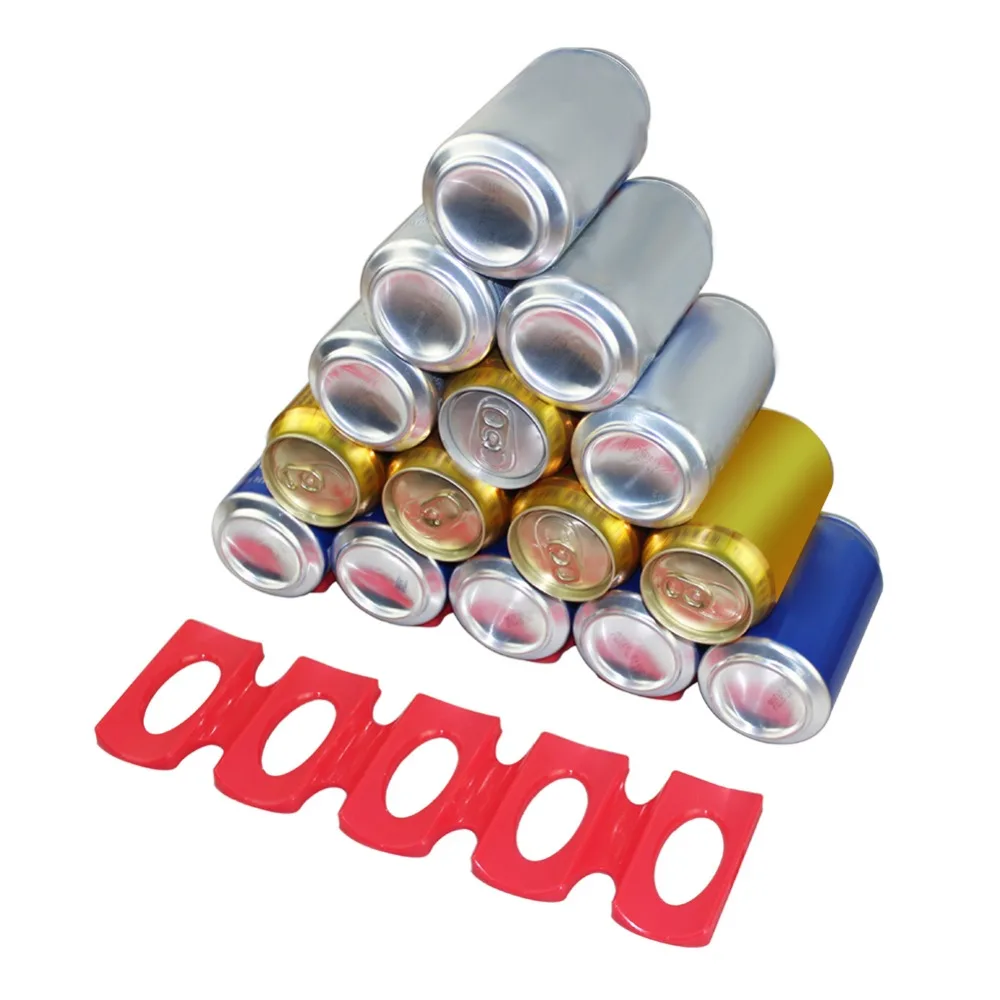 Silicone Refrigerator Anti-skid Pad Beer Bottles Cans Organizer Rack Holder Space Saver Stacking Tool Kitchen Organizer Tools