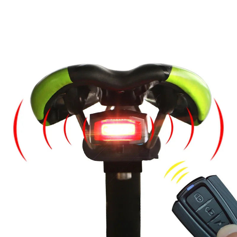 Bicycle Wireless Anti Theft Bike Lights Waterproof Remote Control