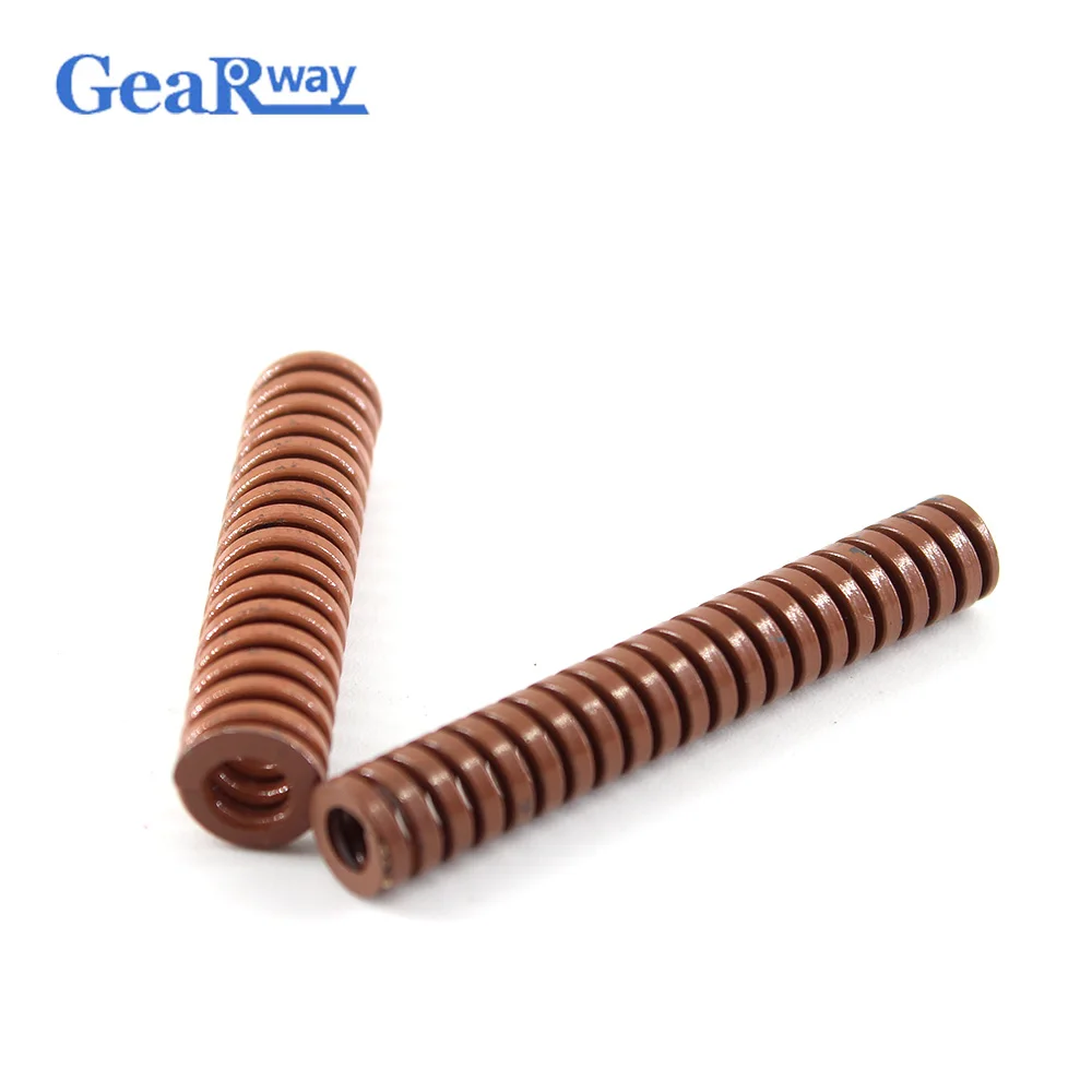 

Gearway Brown Die Spring Long 24% Compression Ratio Mould Die Compression Spring TB18x60/18x65/18x70/18x95/18x100mm Mold Spring