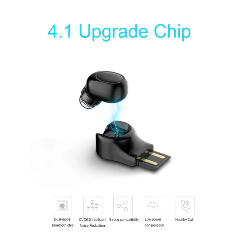 

TWS Mini Wireless Bluetooth Earphone Stereo Earbud For Apple iPhone7 X Samsung Huawei Xiaomi Sony Head Phone Set with Charger