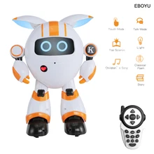 EBOYU JJRC R14 2,4 ГГц интеллигентая(ый) жест Дистанционное Управление робот может ходить Танцы пение RC робот для детей