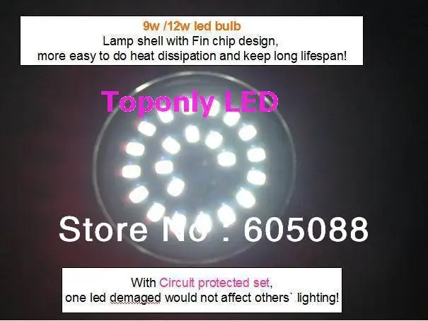 

high quality high bright A65 e27 led 9w bulb lamp,800-850lm,220v,PF>0.9,inner isolated power+fin chip design,easy&safe to use