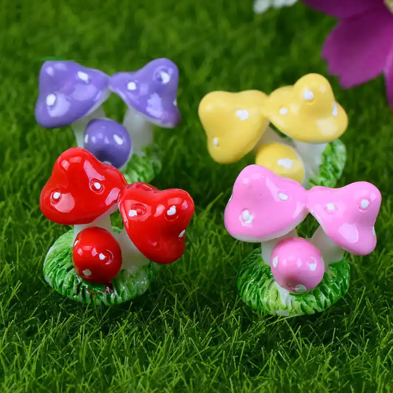 Cogumelo De Fadas Em Miniatura de Cluster Casas de Jardim Casa Decoração Artesanato Mini Micro Paisagismo Decoração DIY Acessórios