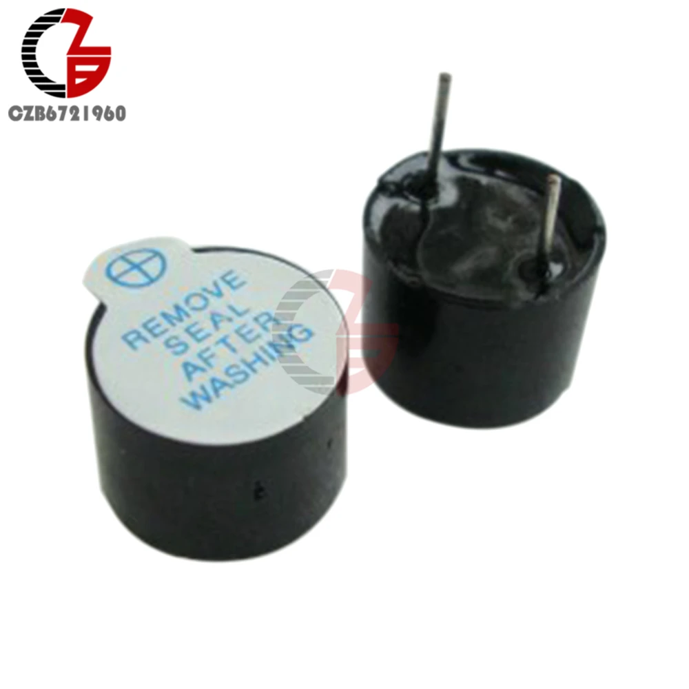 

10PCS 5V Tone Alarm Ringer Active Buzzer, 12MM*9.5MM, Electronic Components