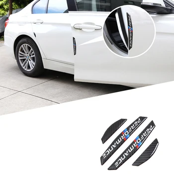 

4 x Carbon Fiber Car door side Anti-collision Strips Stickers for BMW E90 E60 E70 E71 F20 F22 F30 F32 F34 F10 F15 F16 F25 F26 Z4