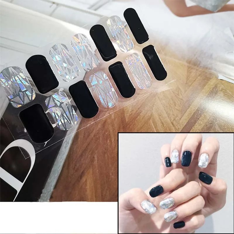 Мода полное покрытие лак для ногтей Обертывания клейкие наклейки для ногтей украшения для ногтей инструменты для маникюра экологические для женщин D31 - Цвет: D27